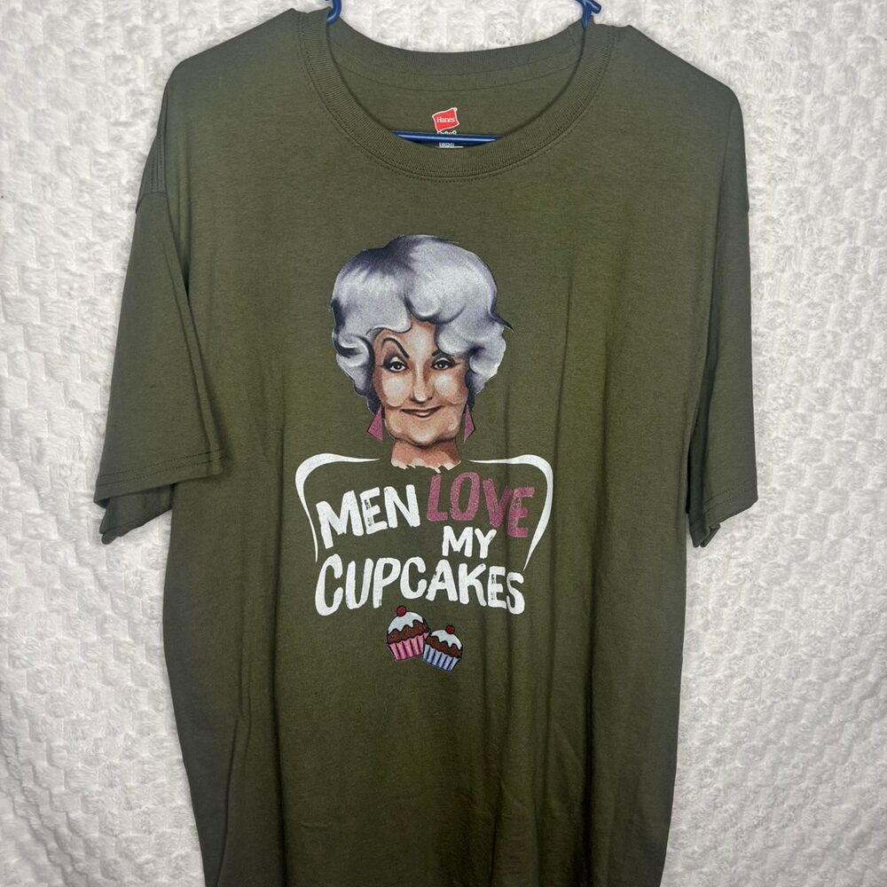 Hanes Women's Green and Khaki T-shirt